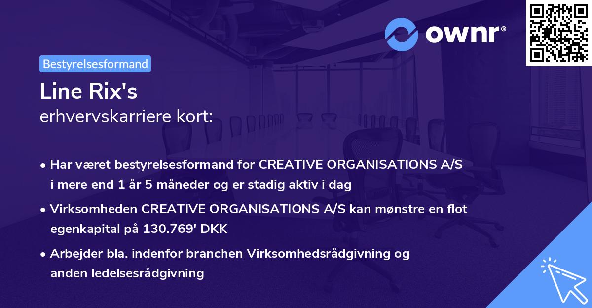 Line Rix's erhvervskarriere kort