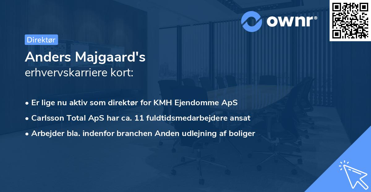 Anders Majgaard's erhvervskarriere kort