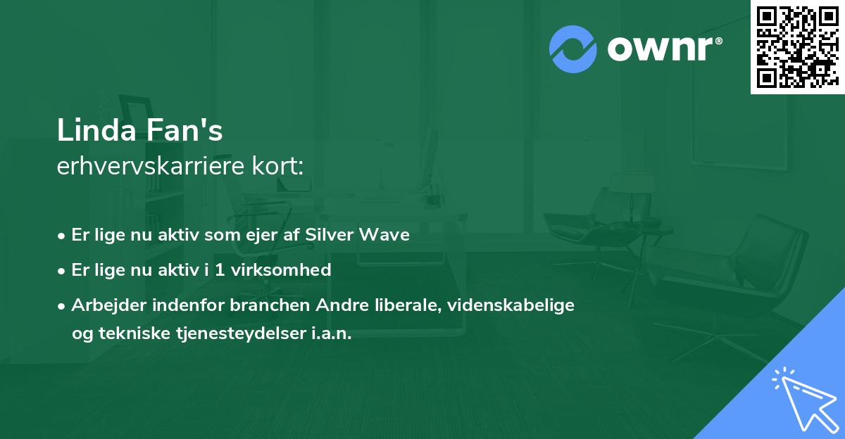Linda Fan's erhvervskarriere kort