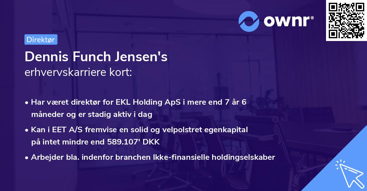 Dennis Funch Jensen's erhvervskarriere kort