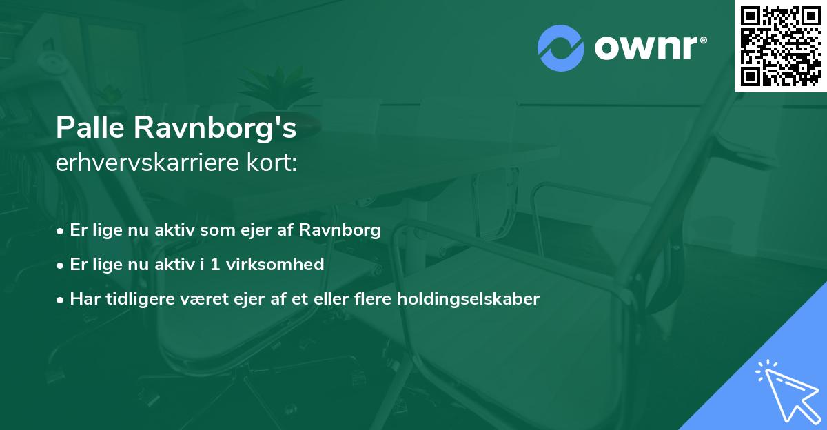 Palle Ravnborg's erhvervskarriere kort