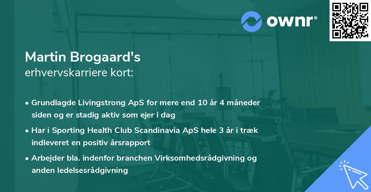 Martin Brogaard's erhvervskarriere kort