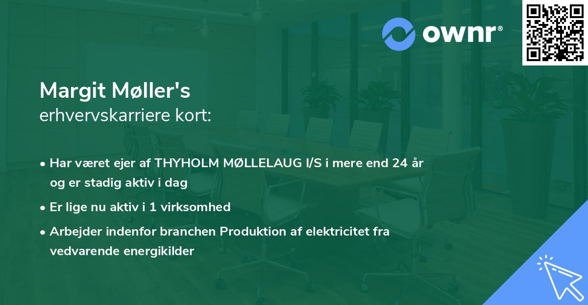 Margit Møller's erhvervskarriere kort