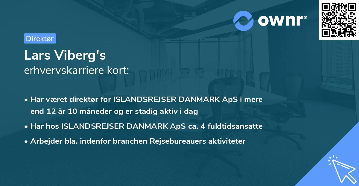 Lars Viberg's erhvervskarriere kort