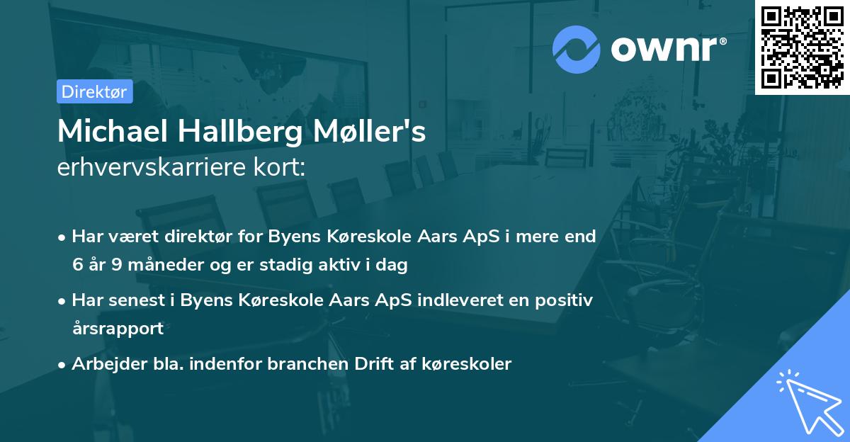 Michael Hallberg Møller's erhvervskarriere kort