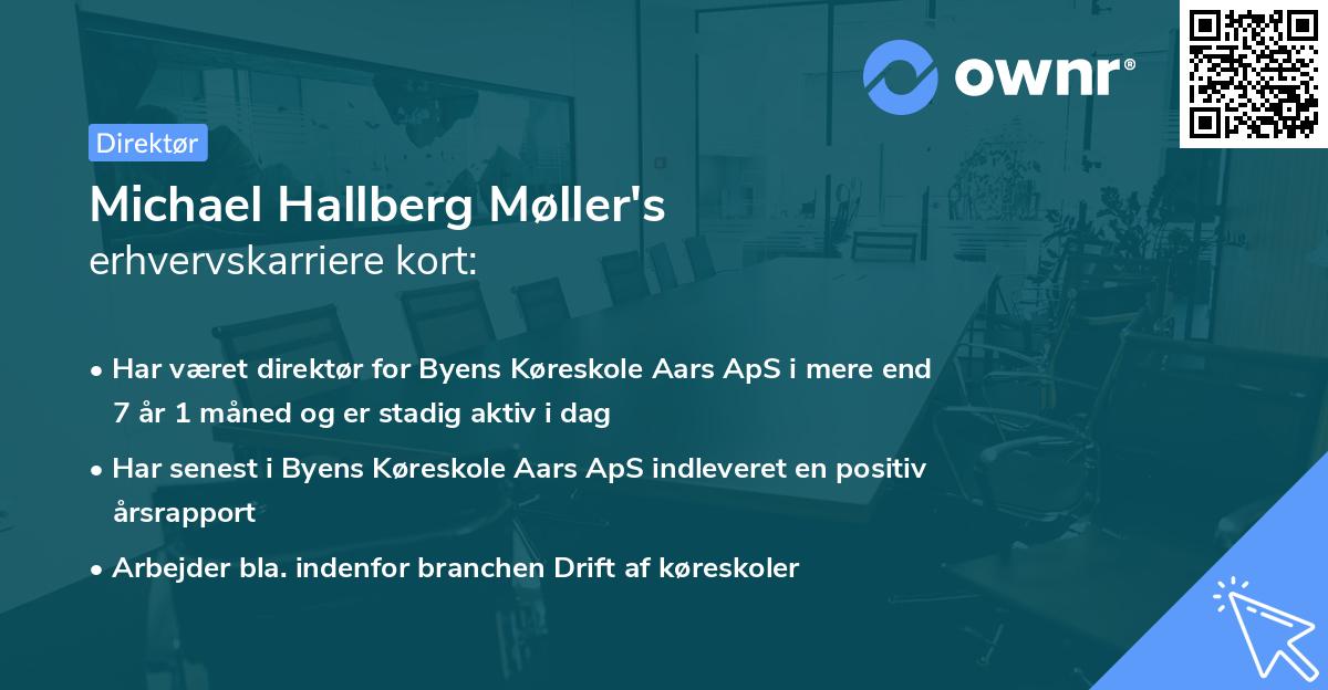 Michael Hallberg Møller's erhvervskarriere kort