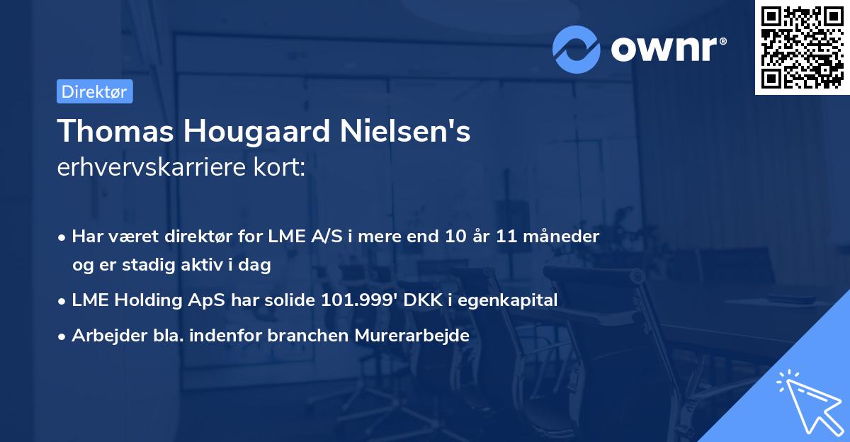 Thomas Hougaard Nielsen's erhvervskarriere kort