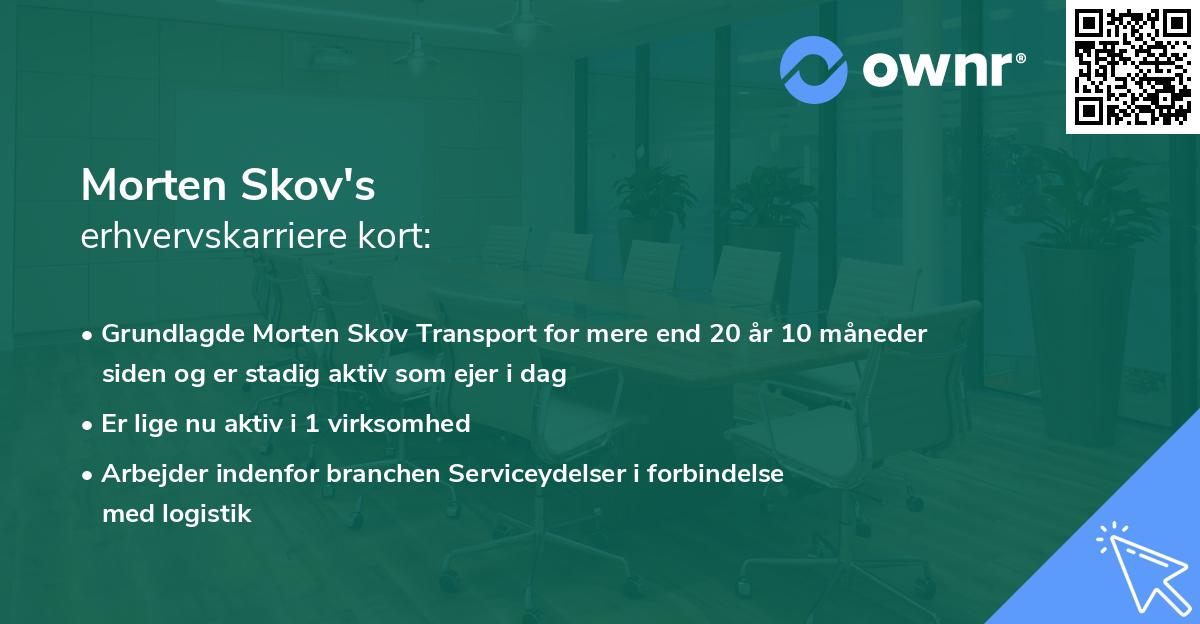 Morten Skov's erhvervskarriere kort