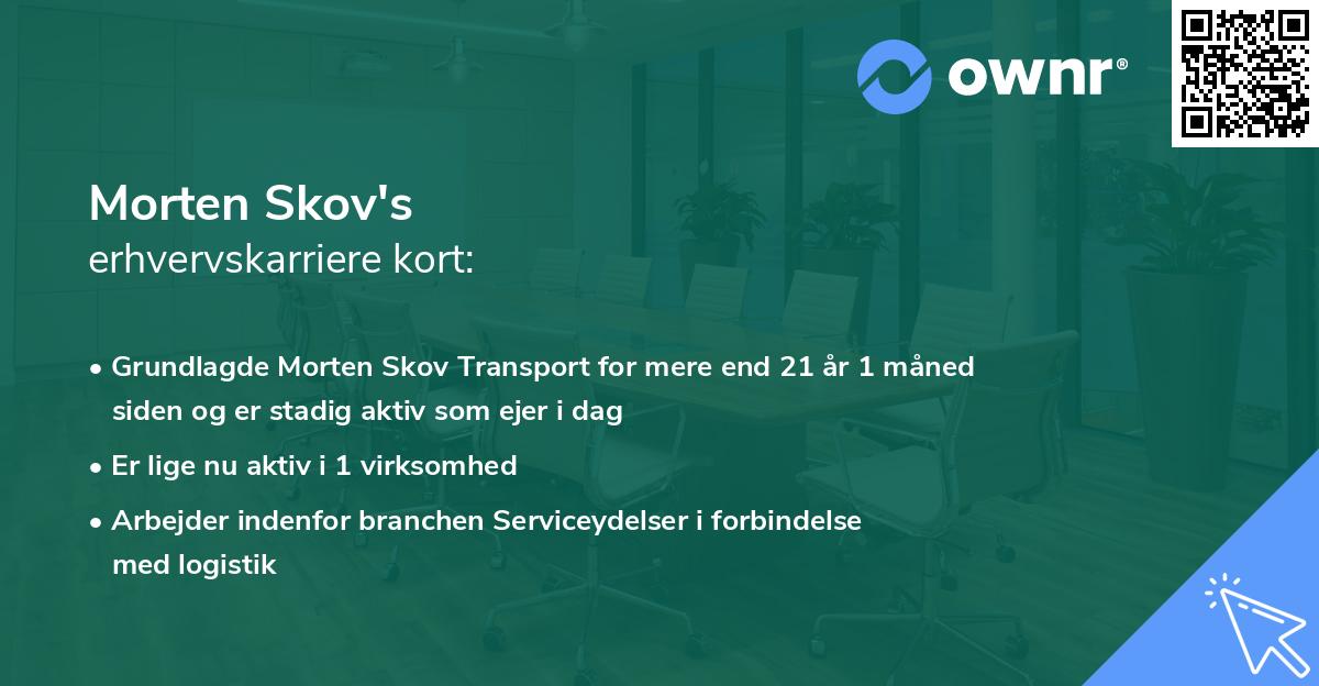 Morten Skov's erhvervskarriere kort