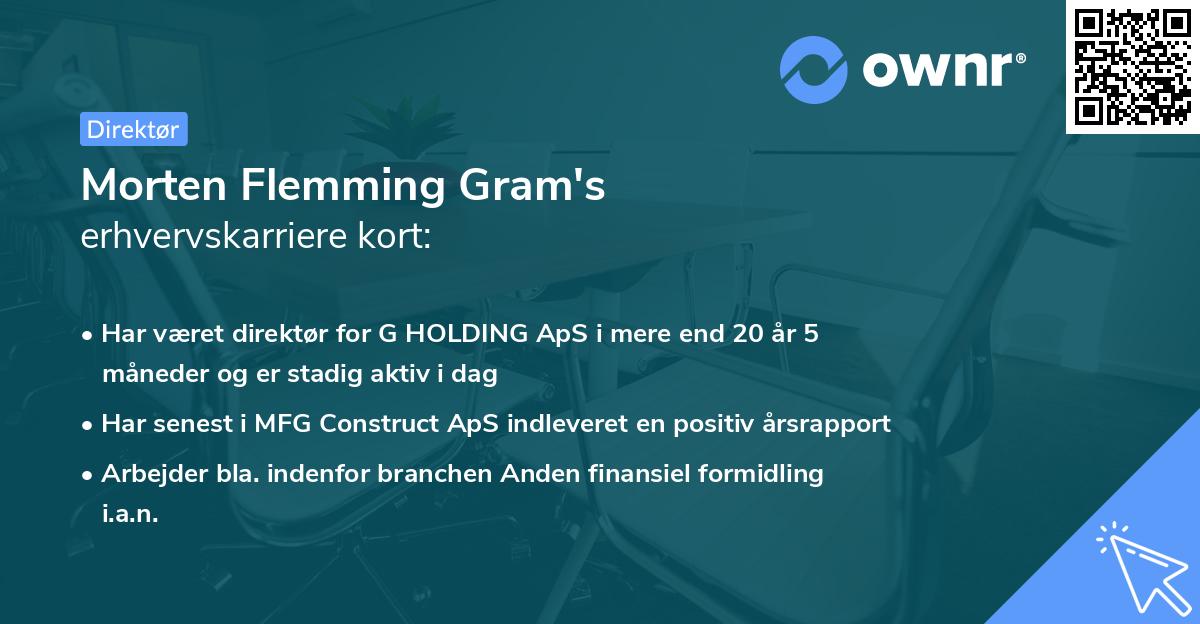 Morten Flemming Gram's erhvervskarriere kort