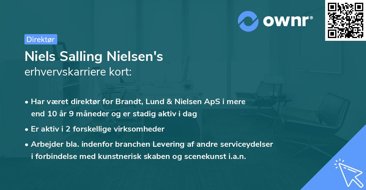 Niels Salling Nielsen's erhvervskarriere kort