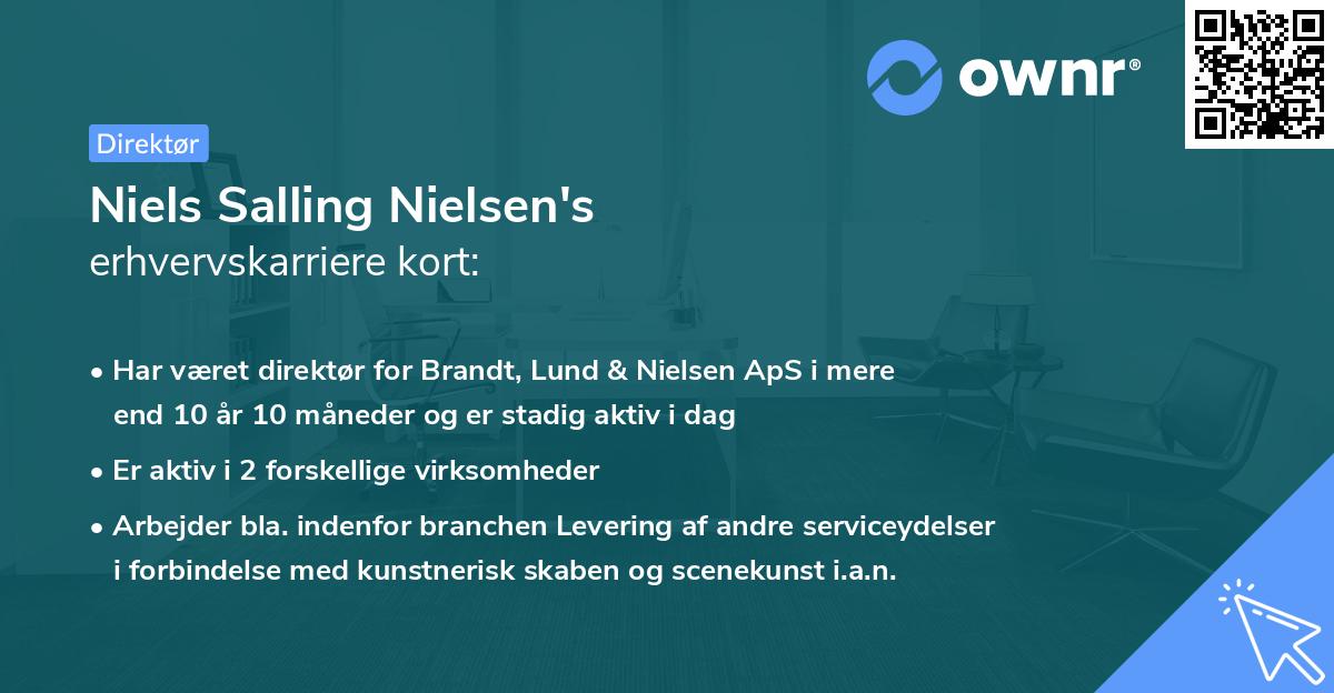 Niels Salling Nielsen's erhvervskarriere kort