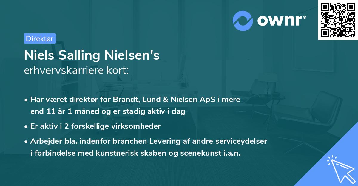 Niels Salling Nielsen's erhvervskarriere kort