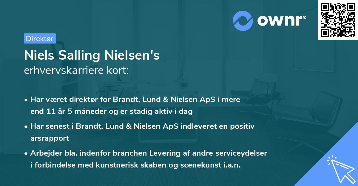 Niels Salling Nielsen's erhvervskarriere kort
