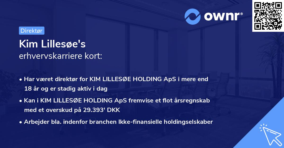 Kim Lillesøe's erhvervskarriere kort