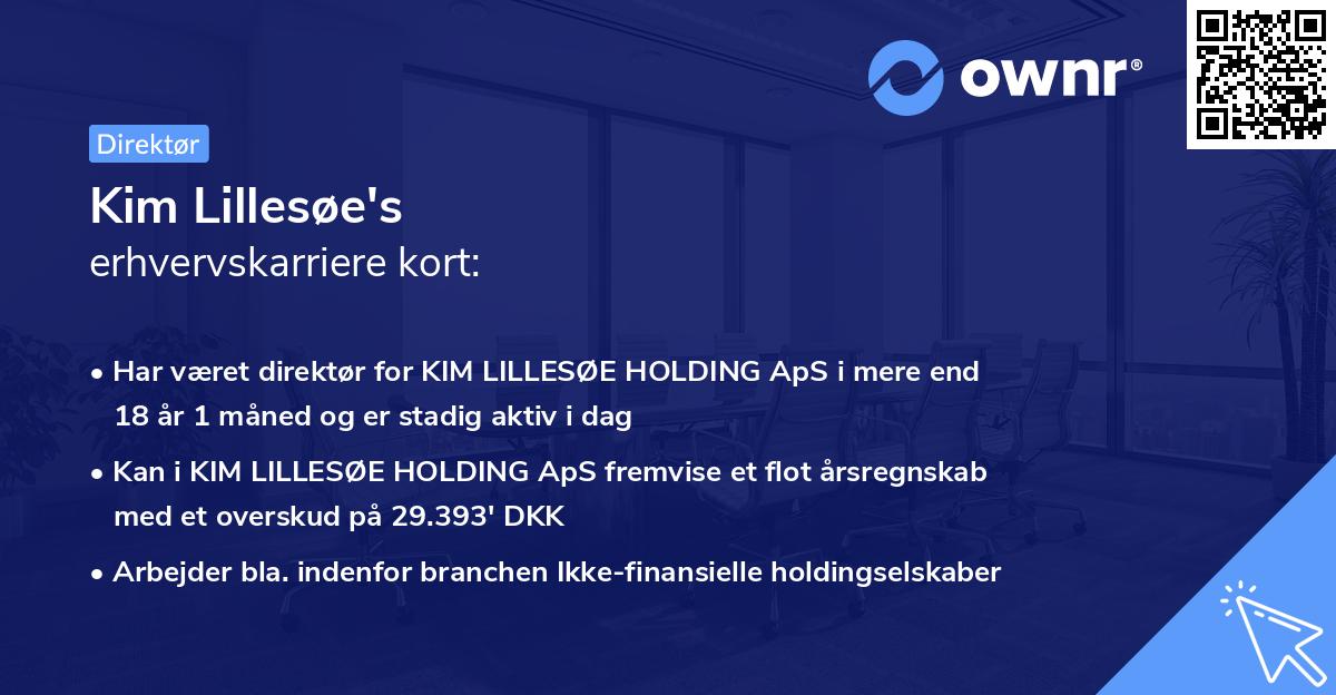 Kim Lillesøe's erhvervskarriere kort