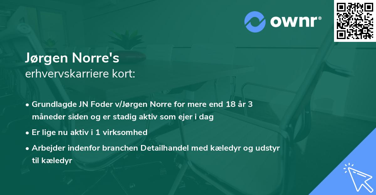 Jørgen Norre's erhvervskarriere kort