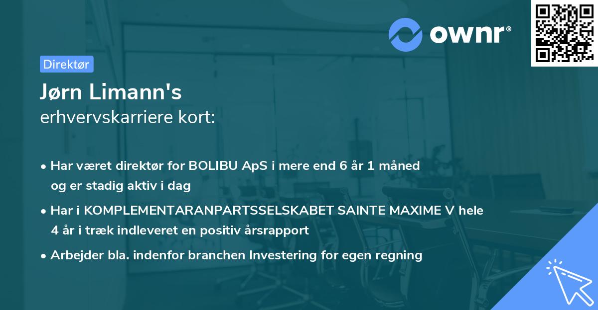Jørn Limann's erhvervskarriere kort