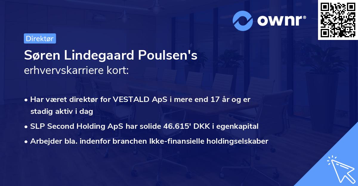 Søren Lindegaard Poulsen's erhvervskarriere kort
