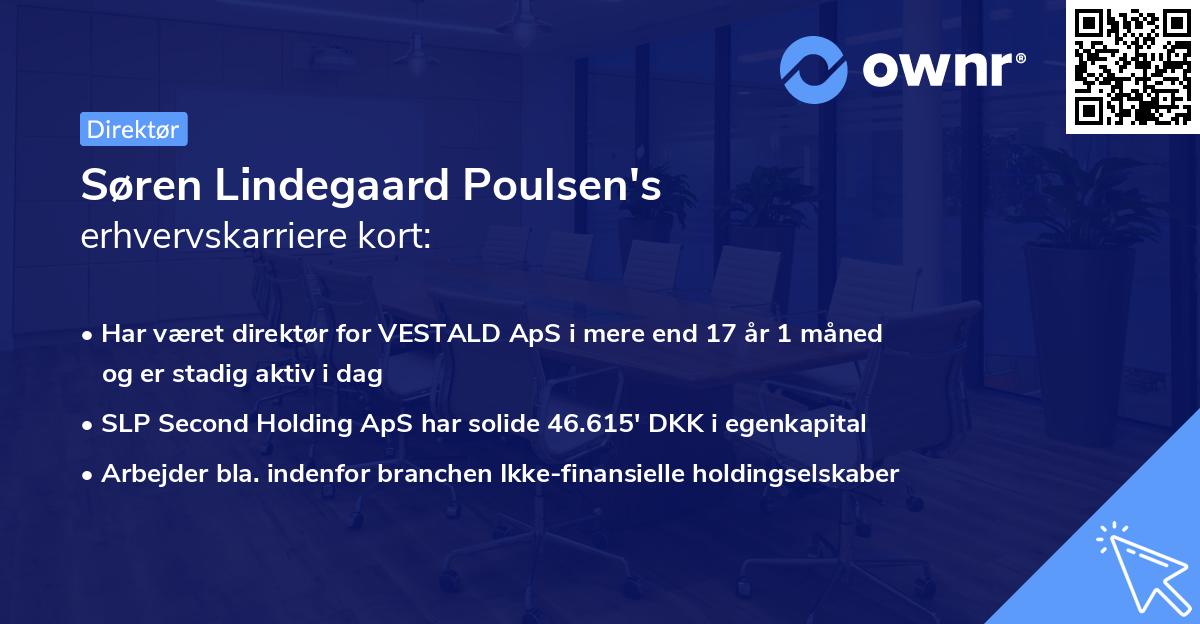 Søren Lindegaard Poulsen's erhvervskarriere kort