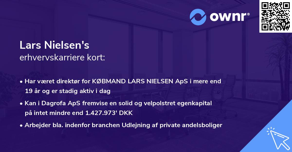 Lars Nielsen's erhvervskarriere kort