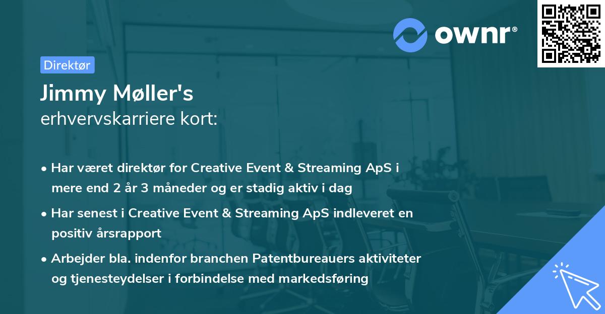 Jimmy Møller's erhvervskarriere kort