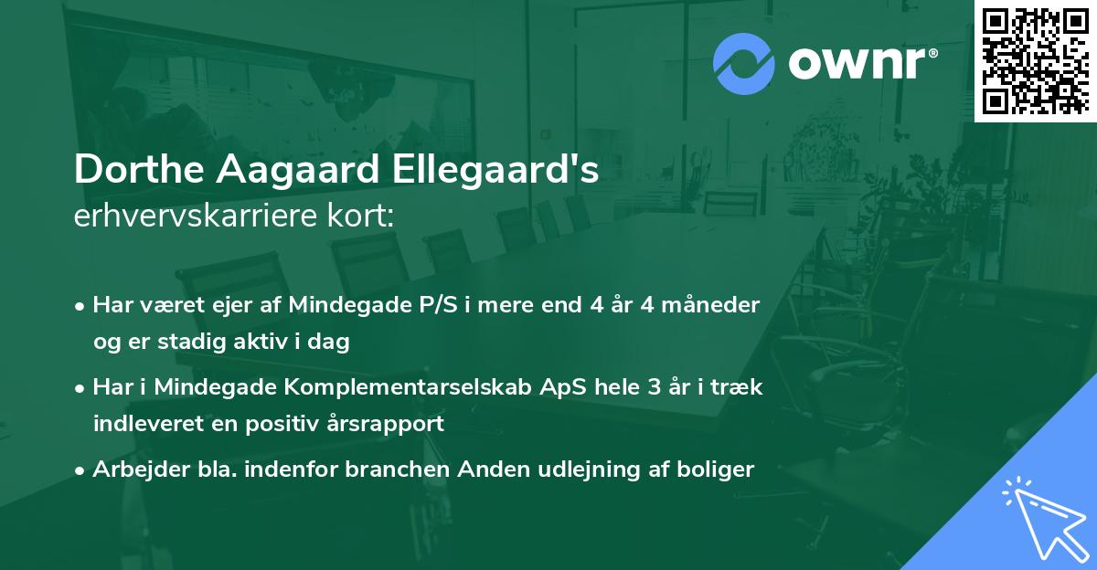 Dorthe Aagaard Ellegaard's erhvervskarriere kort