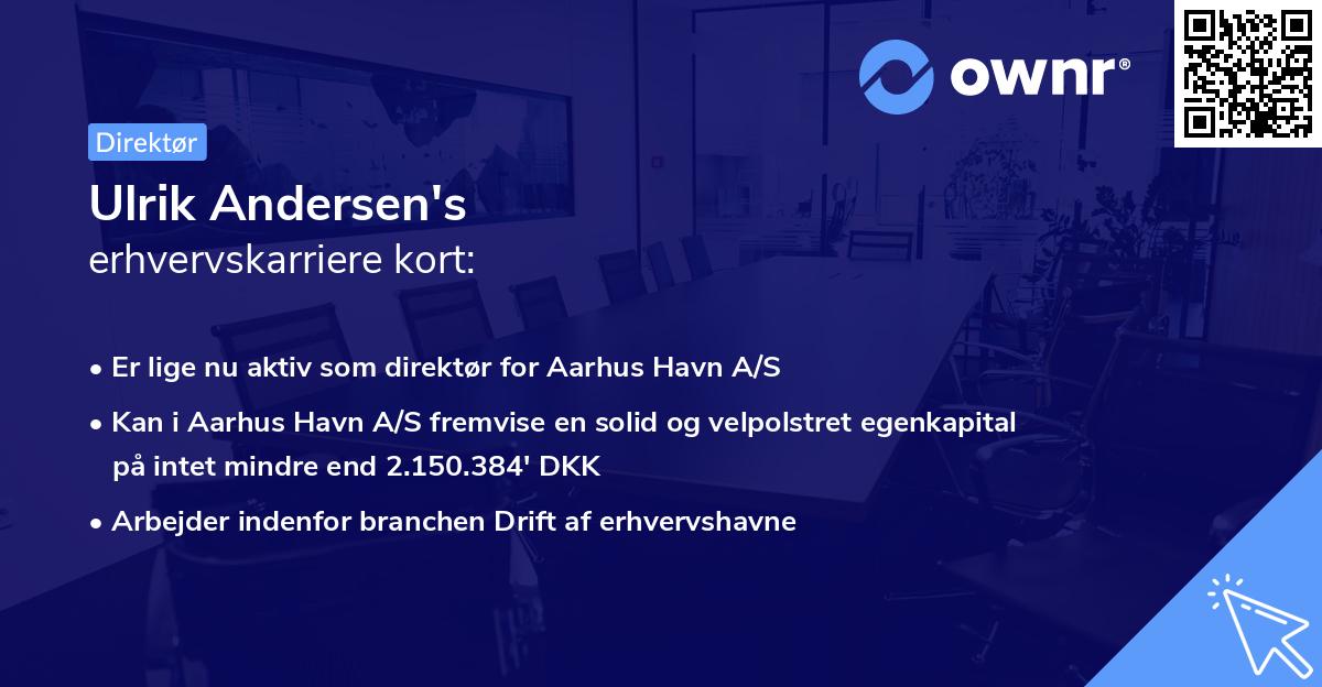 Ulrik Andersen's erhvervskarriere kort