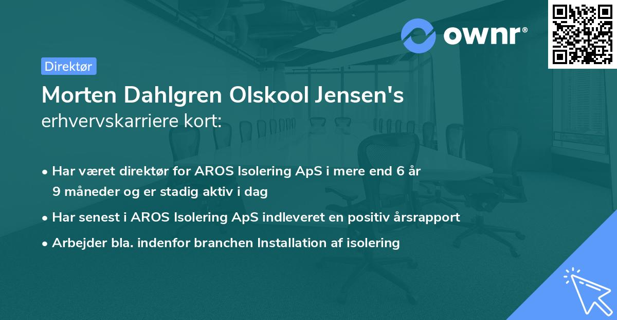 Morten Dahlgren Olskool Jensen's erhvervskarriere kort