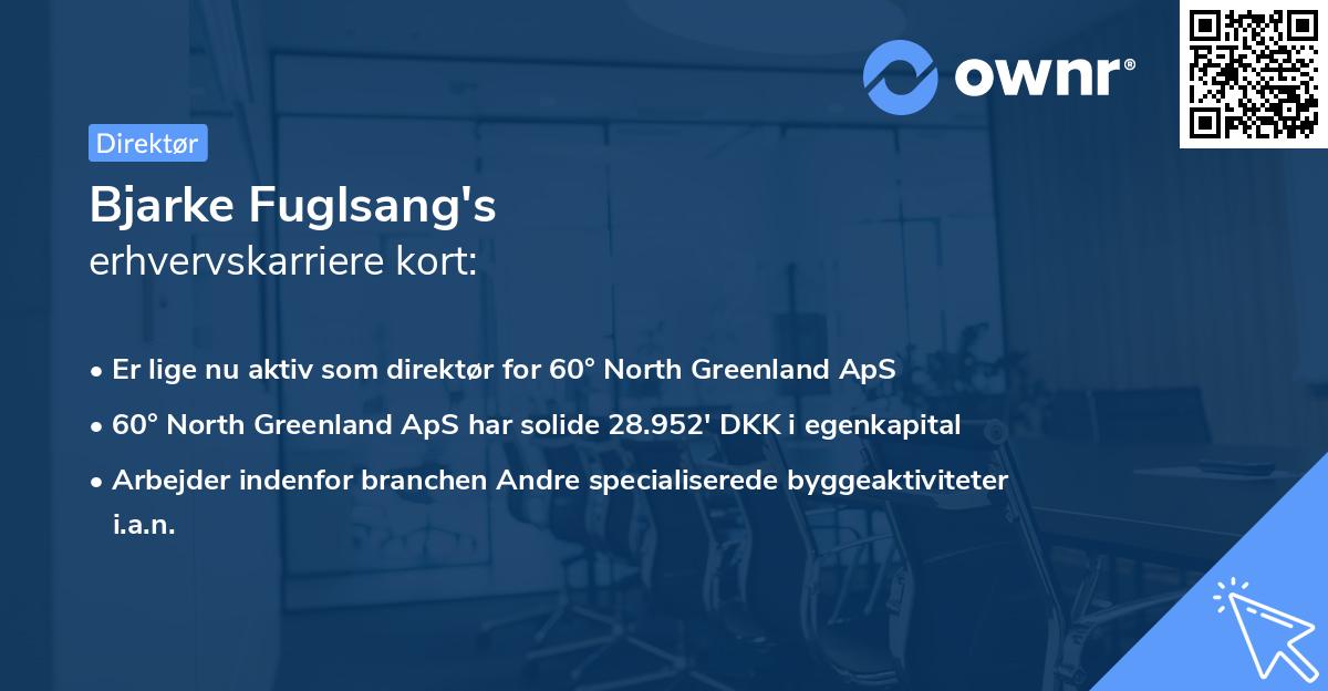 Bjarke Fuglsang's erhvervskarriere kort