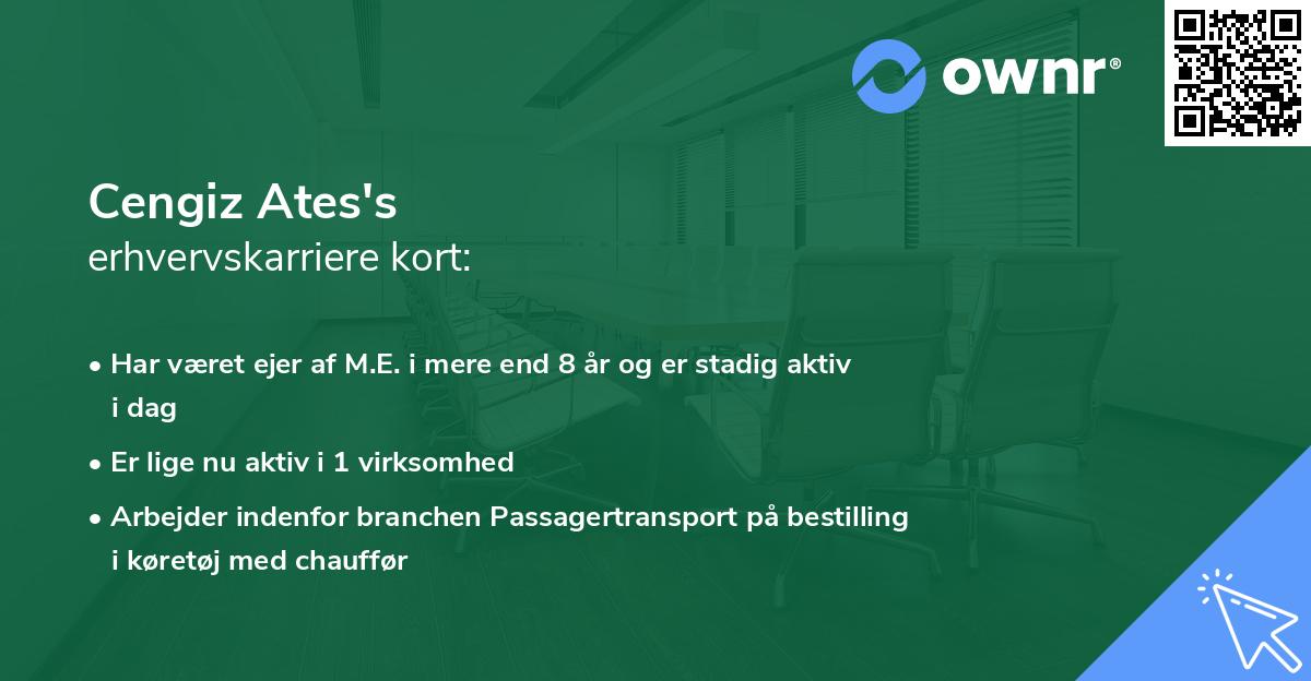 Cengiz Ates's erhvervskarriere kort