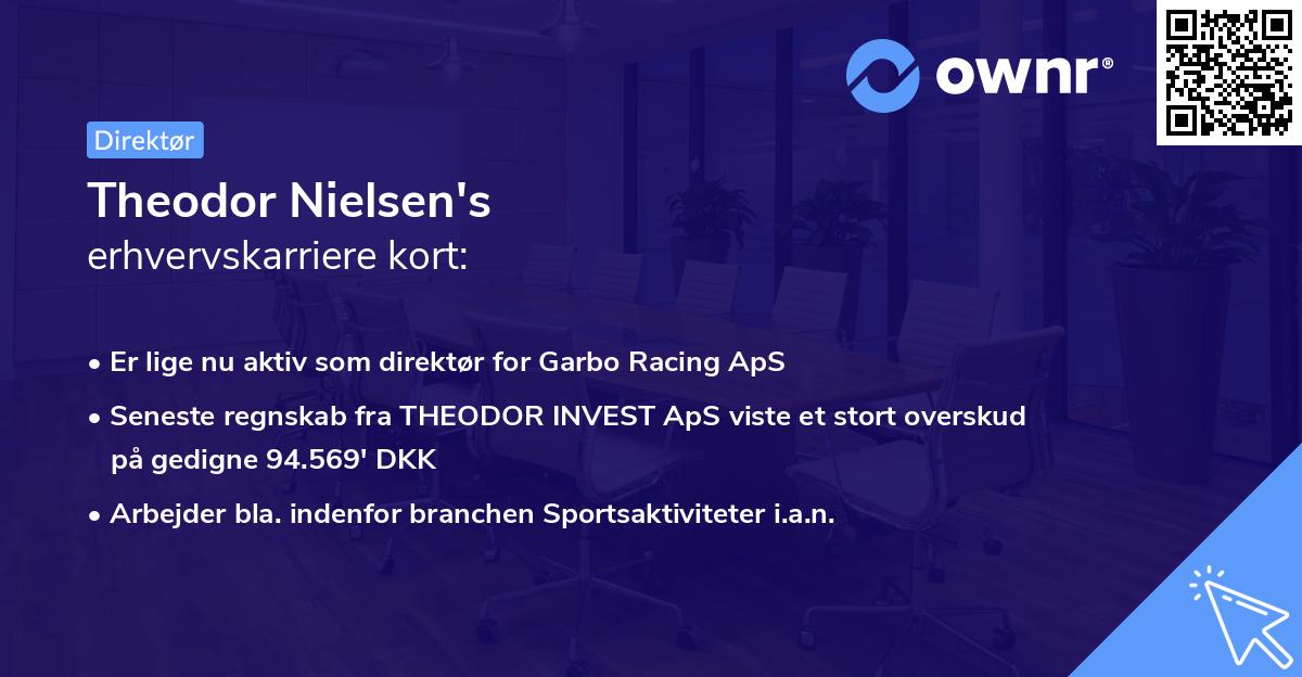 Theodor Nielsen's erhvervskarriere kort