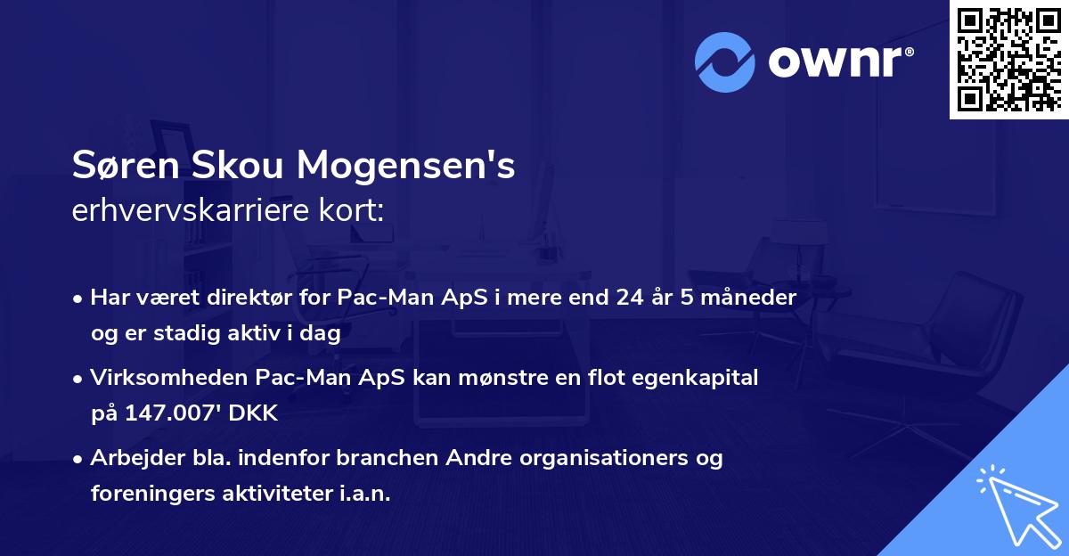 Søren Skou Mogensen's erhvervskarriere kort