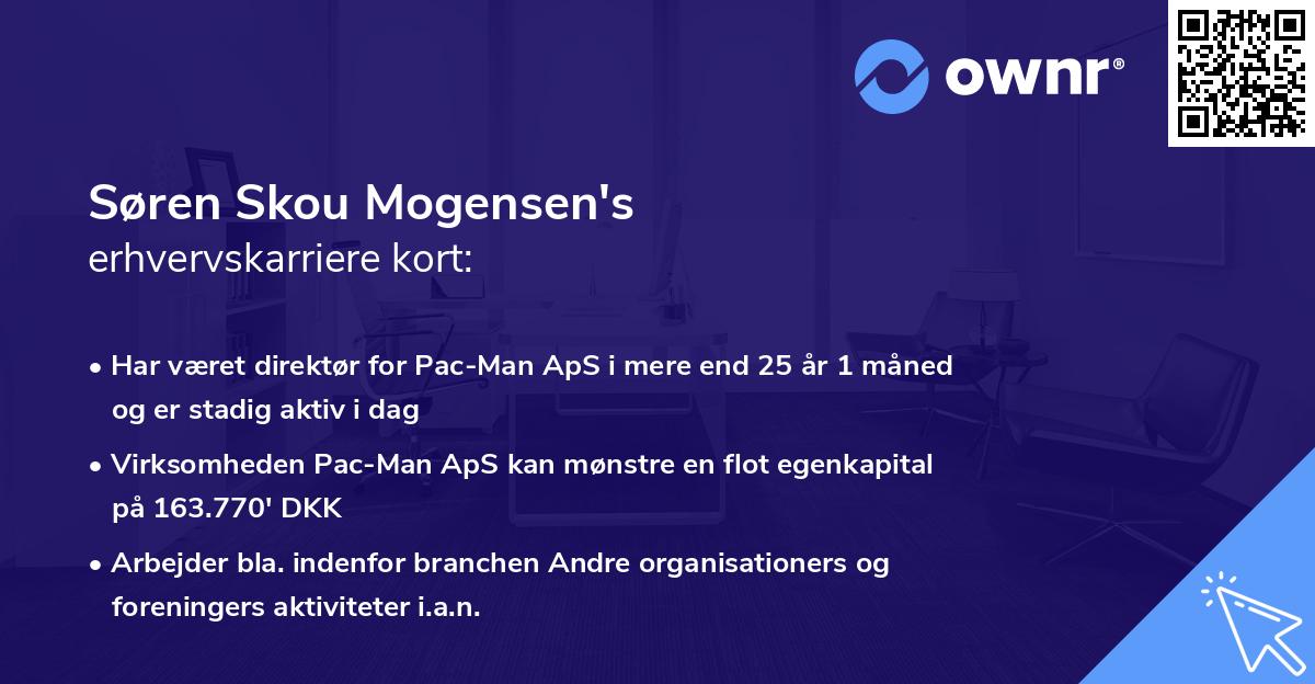Søren Skou Mogensen's erhvervskarriere kort