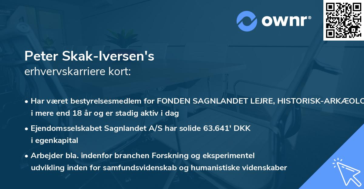 Peter Skak-Iversen's erhvervskarriere kort