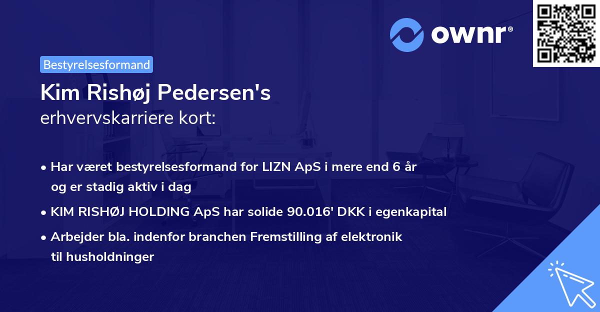Kim Rishøj Pedersen's erhvervskarriere kort