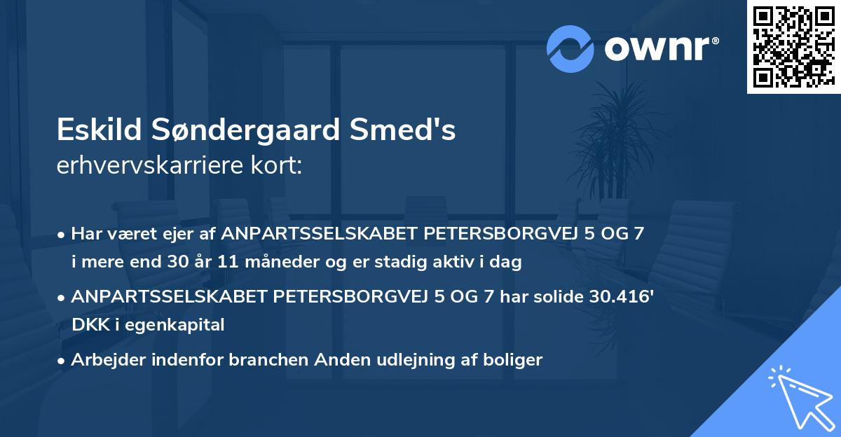 Eskild Søndergaard Smed's erhvervskarriere kort