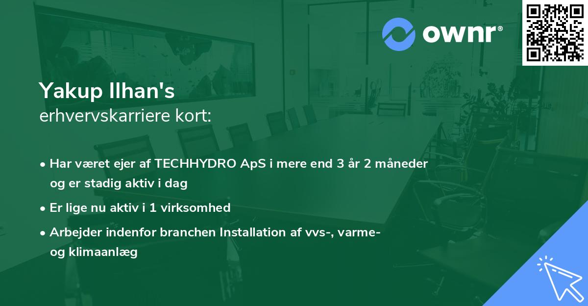 Yakup Ilhan's erhvervskarriere kort