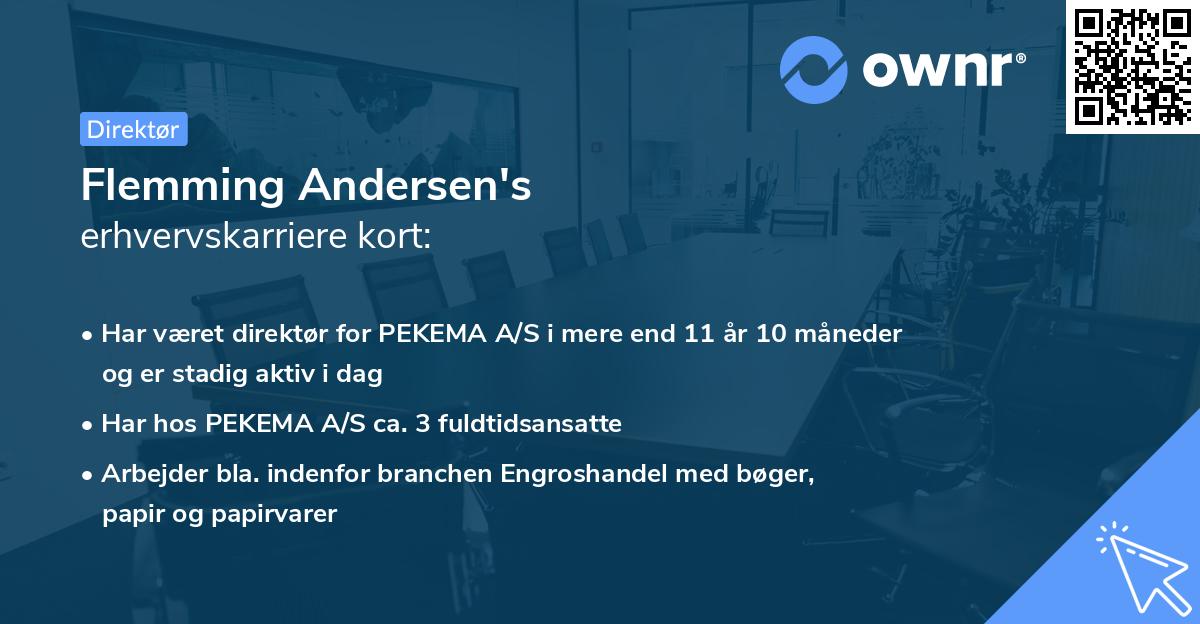 Flemming Andersen's erhvervskarriere kort