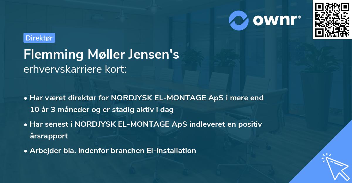 Flemming Møller Jensen's erhvervskarriere kort