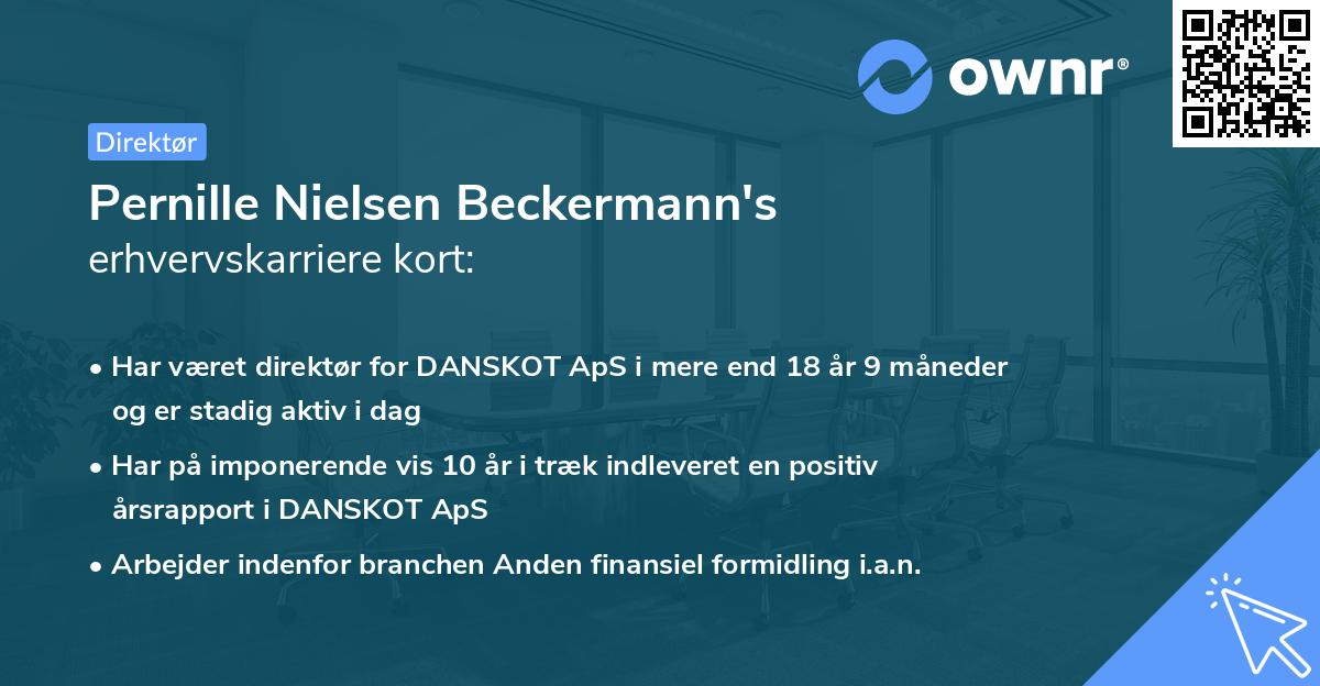 Pernille Nielsen Beckermann's erhvervskarriere kort