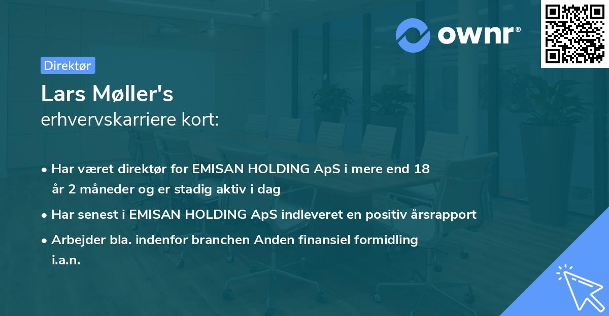 Lars Møller's erhvervskarriere kort