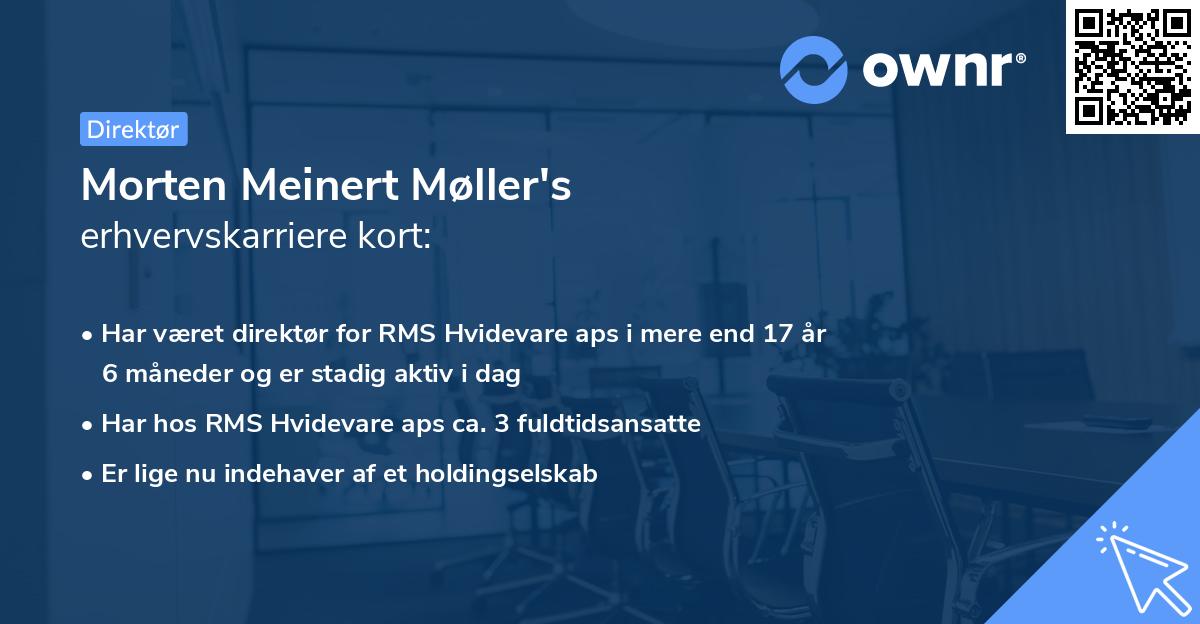 Morten Meinert Møller's erhvervskarriere kort