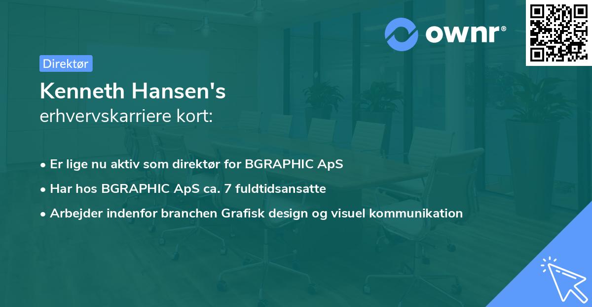 Kenneth Hansen's erhvervskarriere kort
