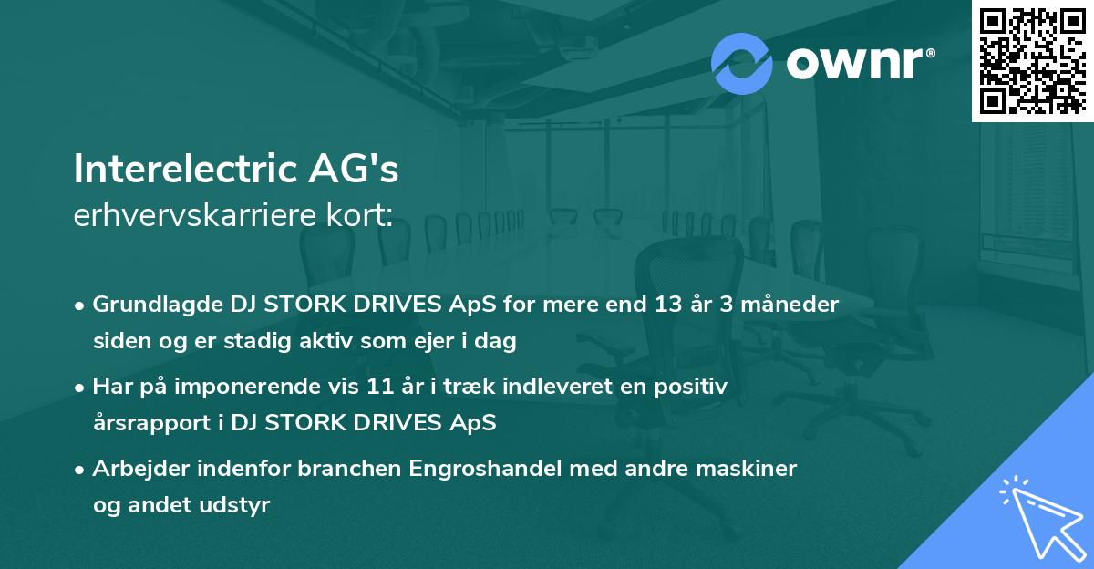 Interelectric AG's erhvervskarriere kort