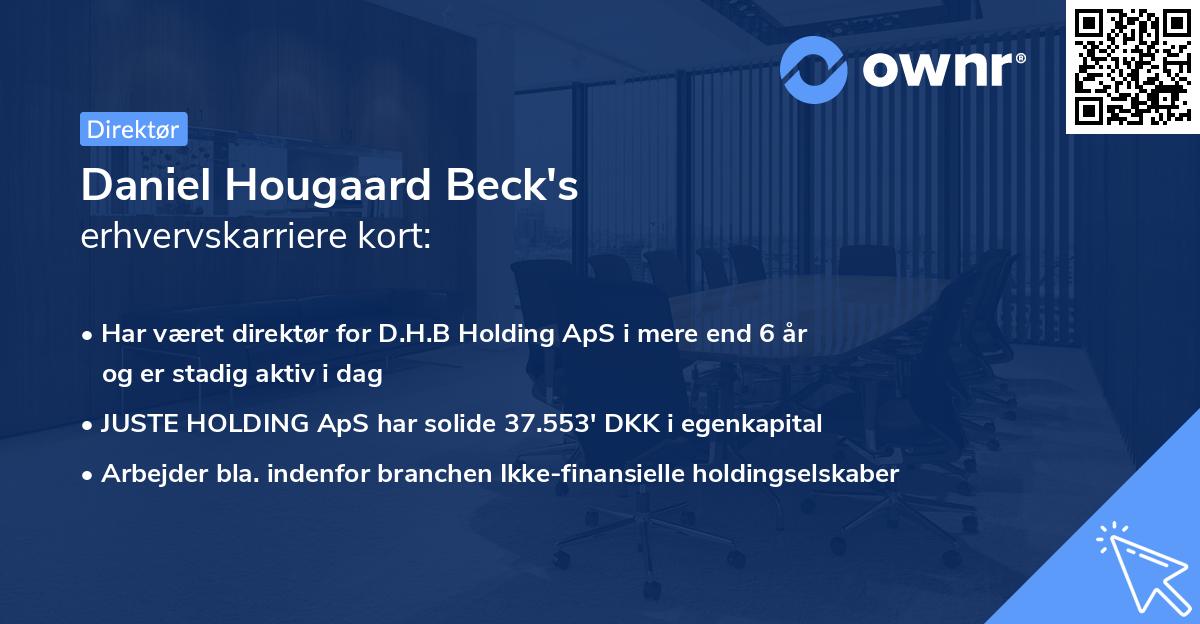 Daniel Hougaard Beck's erhvervskarriere kort