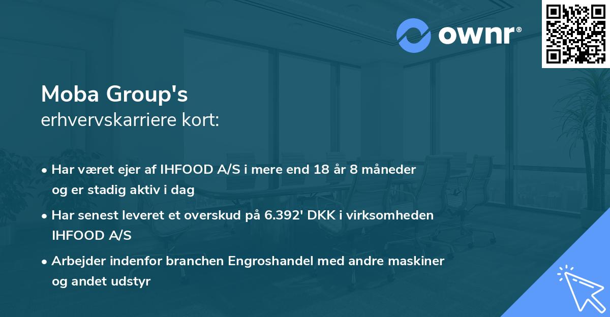 Moba Group's erhvervskarriere kort