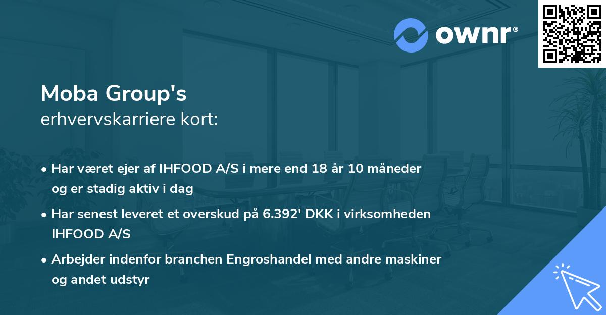 Moba Group's erhvervskarriere kort