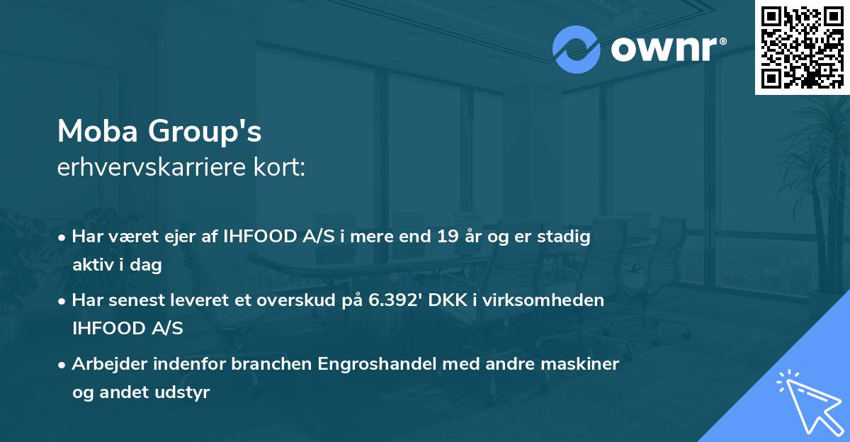 Moba Group's erhvervskarriere kort