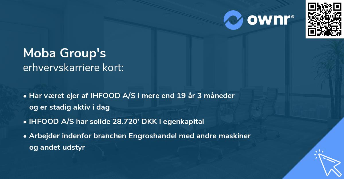 Moba Group's erhvervskarriere kort